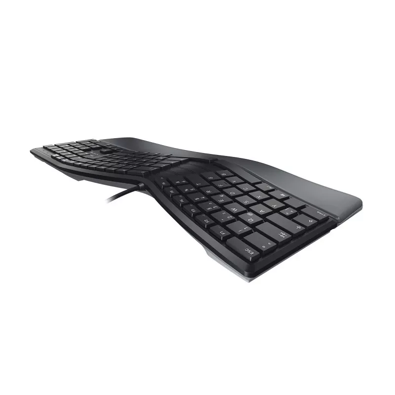 CHERRY KC 4500 ERGO klávesnica univerzálna USB QWERTY US anglická čierna