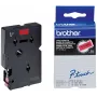 Páska na označovanie 9 mm Brother TC491 čierna na červenej