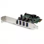 StarTech.com 4-portová PCI Express PCIe SuperSpeed USB 3.0 radičová karta adaptér s UASP – SATA napájanie
