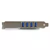 StarTech.com 4-portová PCI Express PCIe SuperSpeed USB 3.0 radičová karta adaptér s UASP – SATA napájanie