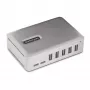 StarTech.com 7-portový USB-C hub - 5x USB-A + 2x USB-C - Self-Powered s 65W napájacím zdrojom - USB 3.1 10Gbps - Desktop/Laptop USB hub s 3ft USB-IF certifikovaným uzamykacím káblom - USB C hub