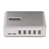 StarTech.com 7-portový USB-C hub - 5x USB-A + 2x USB-C - Self-Powered s 65W napájacím zdrojom - USB 3.1 10Gbps - Desktop/Laptop USB hub s 3ft USB-IF certifikovaným uzamykacím káblom - USB C hub