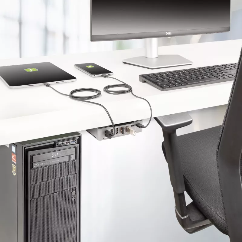 StarTech.com 7-portový USB-C hub - 5x USB-A + 2x USB-C - Self-Powered s 65W napájacím zdrojom - USB 3.1 10Gbps - Desktop/Laptop USB hub s 3ft USB-IF certifikovaným uzamykacím káblom - USB C hub