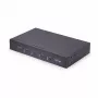 StarTech.com 4-portový KM switch s prepínaním myši, USB switch pre klávesnicu/myš, 3,5mm/USB audio, zdieľanie periférií pre 4 počítače, TAA-kompatibilný