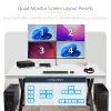 StarTech.com 4-portový KM switch s prepínaním myši, USB switch pre klávesnicu/myš, 3,5mm/USB audio, zdieľanie periférií pre 4 počítače, TAA-kompatibilný