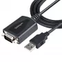StarTech.com 1m USB na sériový kábel so zachovaním COM portu, DB9 konektor RS232 na USB konvertor, USB na sériový adaptér pre PLC/tlačiareň/skener, Prolific čipset, Windows/Mac