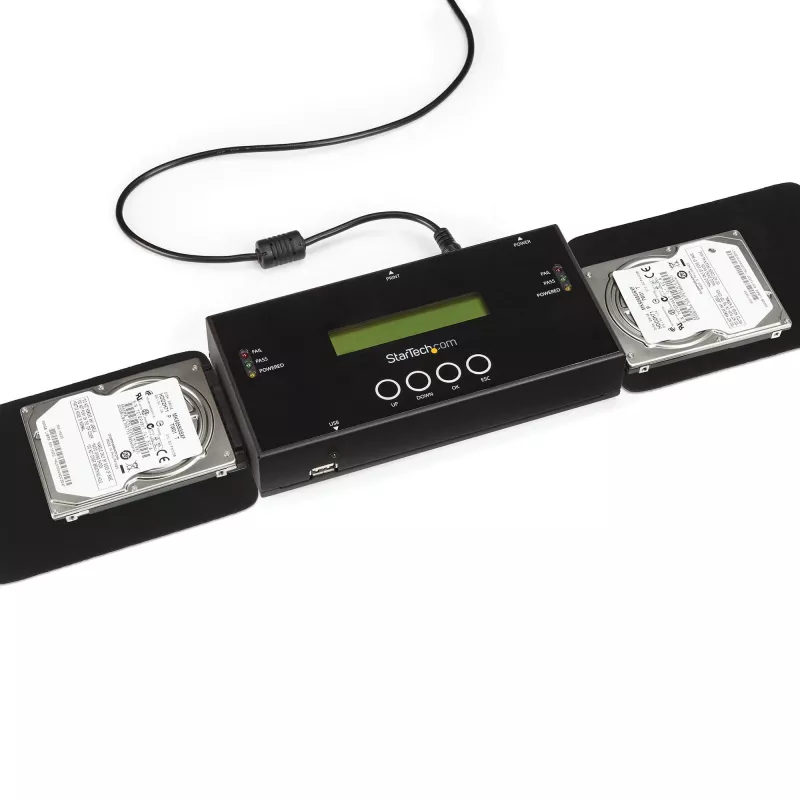 StarTech.com SATSASDUPE11 samostatný duplikátor a mazač pevných diskov 1:1 pre disky SATA a SAS 2,5/3,5″