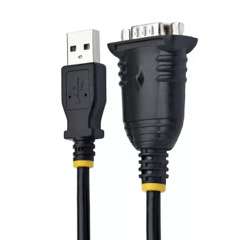 StarTech.com 1m USB na sériový kábel, DB9 konektor RS232 na USB konvertor, Prolific IC, USB na sériový adaptér pre PLC/tlačiareň/skener/switch, USB na COM port adaptér, Windows/Mac