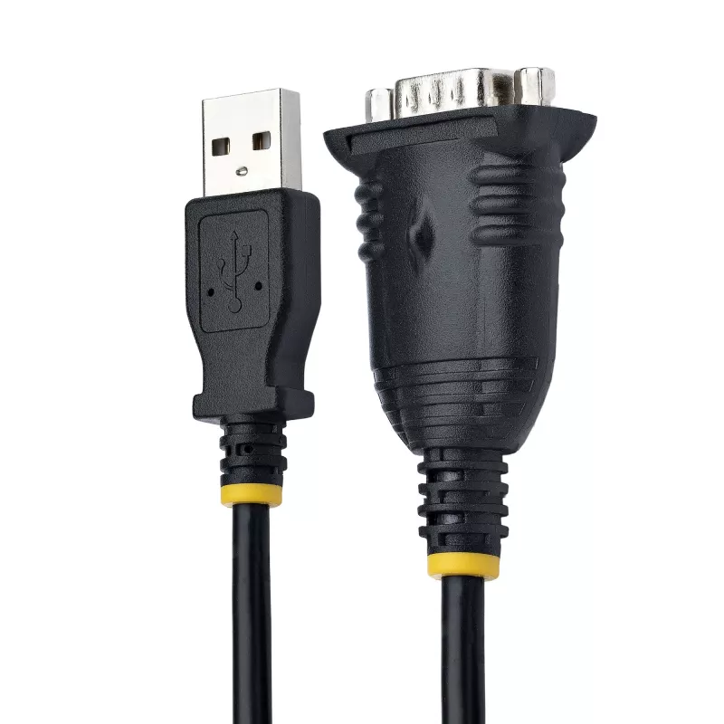 StarTech.com 1m USB na sériový kábel, DB9 konektor RS232 na USB konvertor, Prolific IC, USB na sériový adaptér pre PLC/tlačiareň/skener/switch, USB na COM port adaptér, Windows/Mac