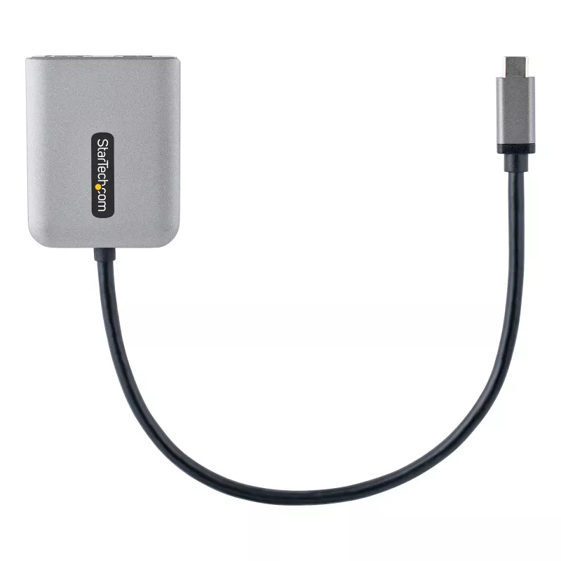 StarTech.com USB-C na Dual HDMI MST HUB - Dual HDMI 4K 60Hz - USB Type-C multi-monitor adaptér pre notebook s 30cm káblom - DP 1.4 Multi-Stream Transport hub - USB-C na HDMI splitter