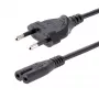 StarTech.com 1m (3ft) napájací kábel pre notebook, EU konektor na C7, 2,5A 250V, 18AWG, náhradný kábel pre notebook, napájací kábel pre tlačiareň, nabíjací kábel pre notebook, napájací kábel pre notebook – UL certifikovaný