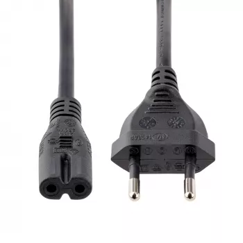 StarTech.com 1m (3ft) napájací kábel pre notebook, EU konektor na C7, 2,5A 250V, 18AWG, náhradný kábel pre notebook, napájací kábel pre tlačiareň, nabíjací kábel pre notebook, napájací kábel pre notebook – UL certifikovaný