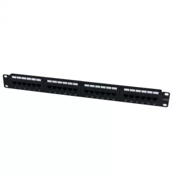 StarTech.com 24-portový 1U rackový Cat 6 110 patch panel, RJ-45, racková montáž, 1U, čierna, RoHS, CE, ETL, UL