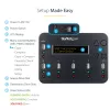 StarTech.com samostatný 1-na-5 USB flash duplikátor a vymazávač, multi-USB flash kopírovač, systémová a súborová ako aj celodisková kópia s 1,5 GB/min, jednotlivé a 3-pass vymazanie, LCD displej – TAA
