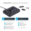 StarTech.com samostatný 1-na-5 USB flash duplikátor a vymazávač, multi-USB flash kopírovač, systémová a súborová ako aj celodisková kópia s 1,5 GB/min, jednotlivé a 3-pass vymazanie, LCD displej – TAA