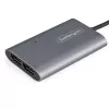 StarTech.com Thunderbolt na dual DisplayPort adaptér DP 1.4, dual 4K 60Hz alebo single 8K/5K Thunderbolt na DP konvertor, 2x DisplayPort monitor video adaptér - Mac & Windows