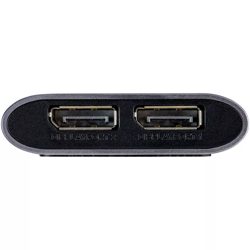 StarTech.com Thunderbolt na dual DisplayPort adaptér DP 1.4, dual 4K 60Hz alebo single 8K/5K Thunderbolt na DP konvertor, 2x DisplayPort monitor video adaptér - Mac & Windows