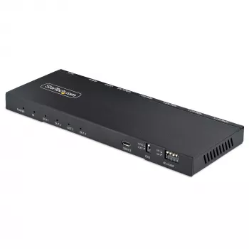 StarTech.com 4-portový HDMI splitter, 4K 60Hz HDMI 2.0 video, 4K HDMI splitter s integrovaným scalerom, HDMI splitter 1 In 4 Out, 3,5 mm/optický audio konektor, HDMI display/výstupný splitter