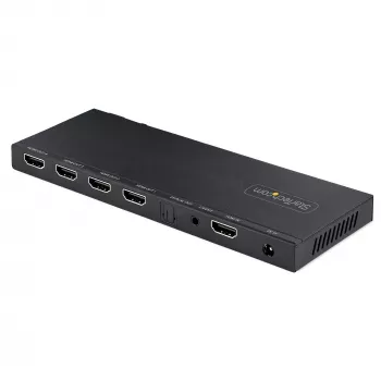 StarTech.com 4-portový HDMI splitter, 4K 60Hz HDMI 2.0 video, 4K HDMI splitter s integrovaným scalerom, HDMI splitter 1 In 4 Out, 3,5 mm/optický audio konektor, HDMI display/výstupný splitter