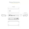StarTech.com Thunderbolt 4 dock, 96W Power Delivery, single 8K/dual monitor 4K 60Hz, 3xTB4/USB4 konektory, 4xUSB-A, SD, GbE, Thunderbolt 4 dokovacia stanica pre Windows alebo TB3 MacBook, 0,8m kábel