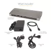StarTech.com Thunderbolt 4 dock, 96W Power Delivery, single 8K/dual monitor 4K 60Hz, 3xTB4/USB4 konektory, 4xUSB-A, SD, GbE, Thunderbolt 4 dokovacia stanica pre Windows alebo TB3 MacBook, 0,8m kábel