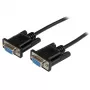 StarTech.com 2m čierny DB9 RS232 sériový null modem kábel F/F