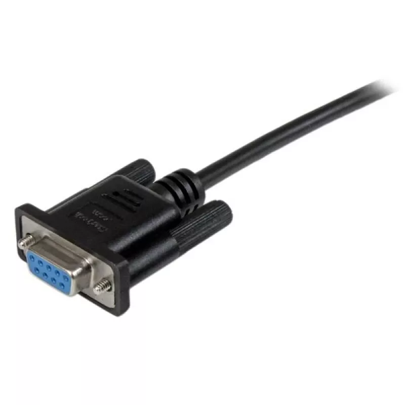 StarTech.com 1m čierny DB9 RS232 sériový null modem kábel F/F