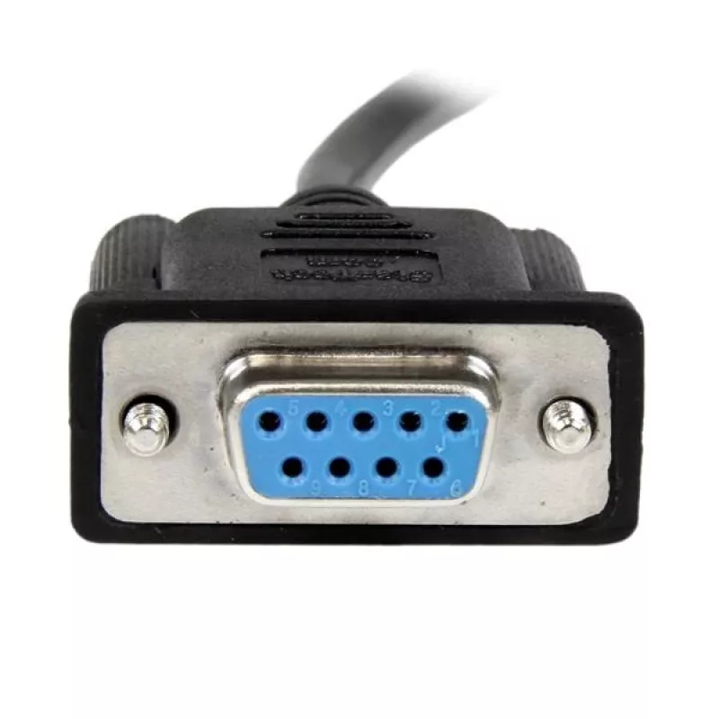 StarTech.com 1m čierny DB9 RS232 sériový null modem kábel F/F