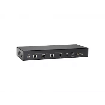 AV vysielač LevelOne HDMI cez Cat.5 vysielač HDBaseT 100 m 4-kanálové výstupy