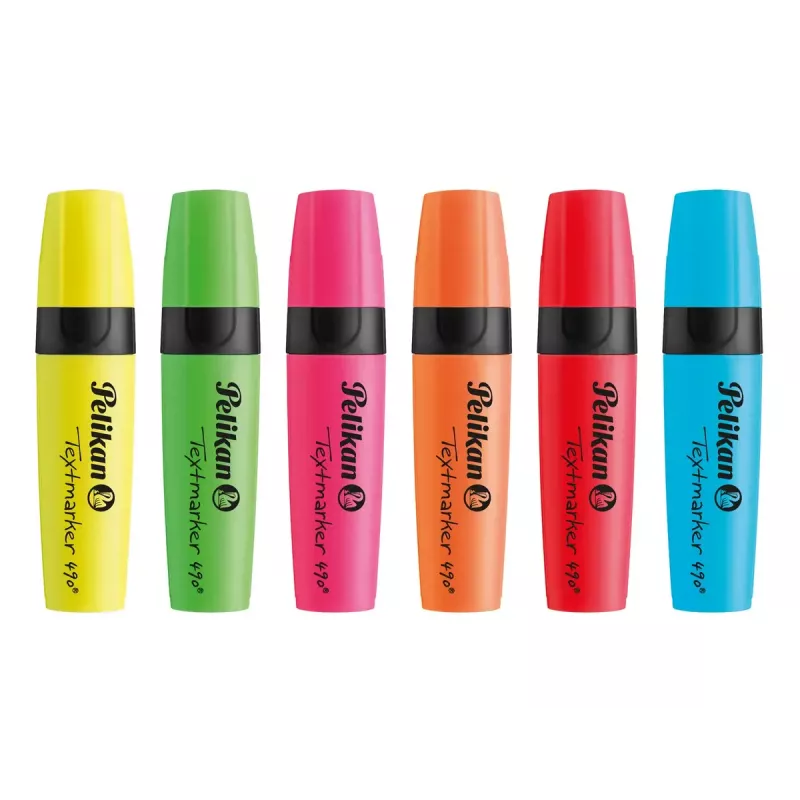 Zvýrazňovač Pelikan Textmarker 490 Multicolour 6 ks