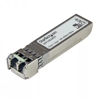 StarTech.com Cisco SFP-10G-SR kompatibilný SFP+ transceiver modul – 10GBASE-SR~Cisco SFP-10G-SR kompatibilný SFP+ modul – 10GBASE-SR – 10GbE multimódové vlákno MMF optický transceiver – 10GE gigabitový Ethernet SFP+ – LC 300 m – 850 nm – DDM Cisco Firepower, ASR9000, C9300