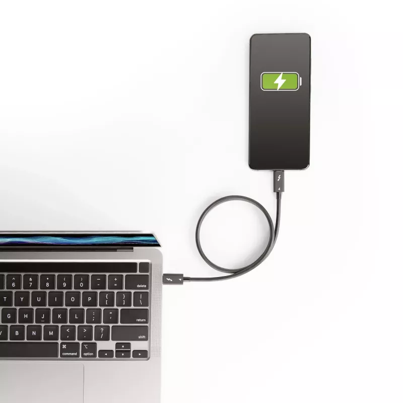 StarTech.com 0,5 m Thunderbolt 4 kábel – 40 Gbit/s – 100W PD – 4K/8K video – Intel certifikovaný Thunderbolt kábel – kompatibilný s USB 4/Thunderbolt 3/USB 3.2/USB Type-C/DisplayPort
