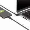 StarTech.com 0,9 m robustný pravouhlý USB-C kábel, USB 3.2 Gen 2 (10 Gbps), plne dátový USB-C na C dátový kábel, 4K 60Hz DP Alt mód, 100W Power Delivery – 90-stupňový USB Type-C kábel
