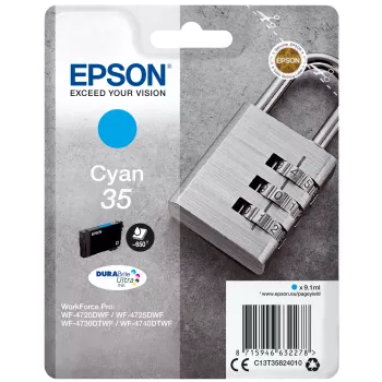 Epson Padlock jednotlivé balenie cyan 35 DURABrite Ultra atrament