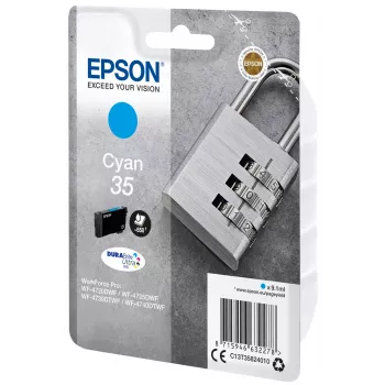 Epson Padlock jednotlivé balenie cyan 35 DURABrite Ultra atrament