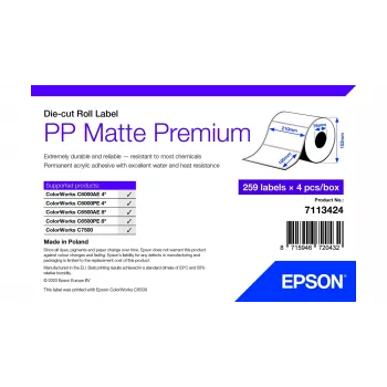 Epson 7113424 tlačová etiketa biela samolepiaca tlačová etiketa
