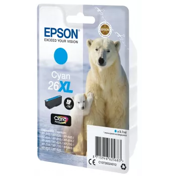 Epson Eisbär samostatné balenie azúrová 26XL Claria Premium Ink