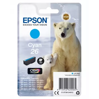 Epson Polar Bear samostatné balenie azúrová 26 Claria Premium Ink