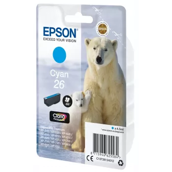 Epson Polar Bear samostatné balenie azúrová 26 Claria Premium Ink