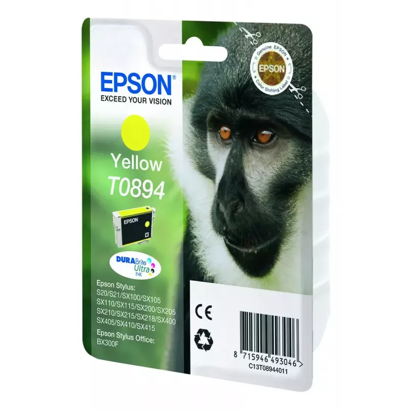 Epson Monkey samostatné balenie žltá T0894 DURABrite Ultra Ink
