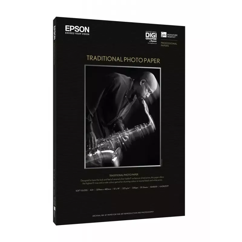 Epson Traditional Photo Paper, DIN A3+, 330 g/m², 25 listov