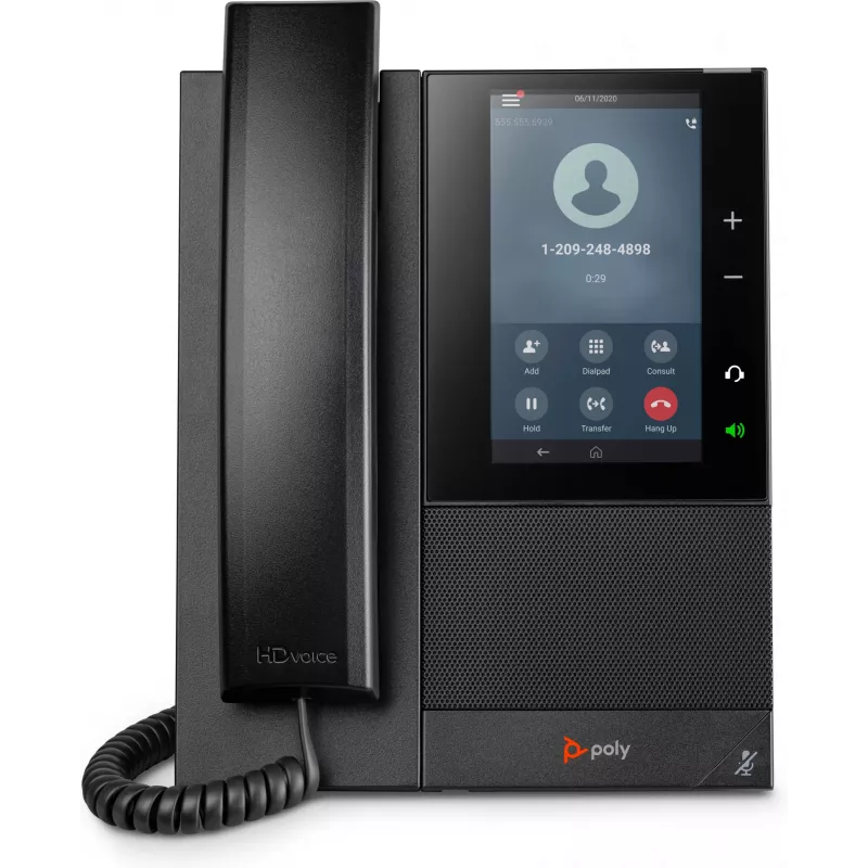 HP Poly CCX 500 Business Media Phone s Open SIP a podporou PoE