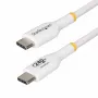 StarTech.com 4m biely USB-C nabíjací kábel, USB-IF certifikovaný USB-C kábel, 240W PD EPR, USB 2.0 Type-C kábel na nabíjanie notebooku, USB-C dátový kábel, TPE plášť