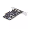 StarTech.com 5-portová USB PCIe karta, USB 3.2 10 Gbit/s, PCI Express karta so 4x USB-C portami, 1x interný USB-A port, USB PCIe radič karta, Windows/macOS/Linux