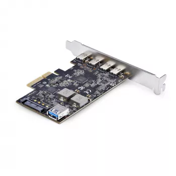 StarTech.com 5-portová USB PCIe karta, USB 3.2 10 Gbit/s, PCI Express karta so 4x USB-C portami, 1x interný USB-A port, USB PCIe radič karta, Windows/macOS/Linux