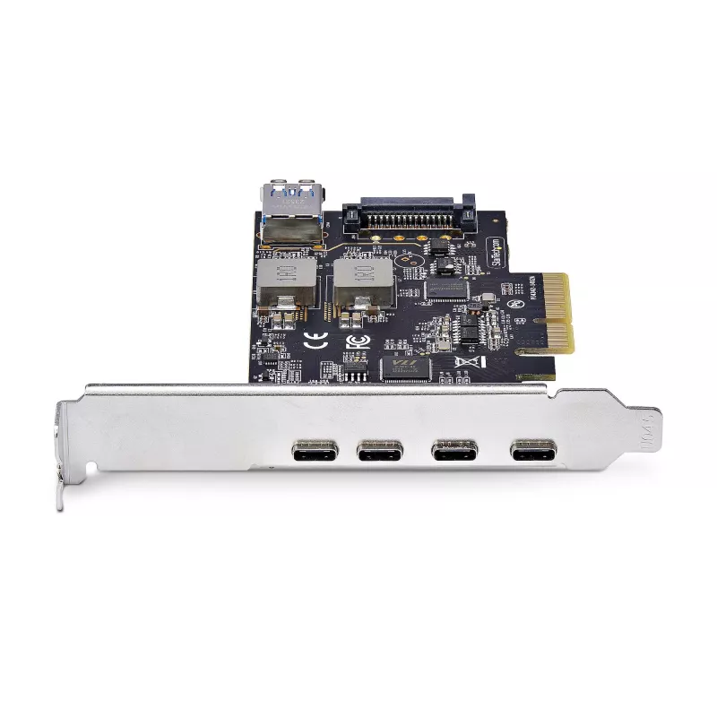 StarTech.com 5-portová USB PCIe karta, USB 3.2 10 Gbit/s, PCI Express karta so 4x USB-C portami, 1x interný USB-A port, USB PCIe radič karta, Windows/macOS/Linux