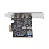 StarTech.com 5-portová USB PCIe karta, USB 3.2 10 Gbit/s, PCI Express karta so 4x USB-C portami, 1x interný USB-A port, USB PCIe radič karta, Windows/macOS/Linux
