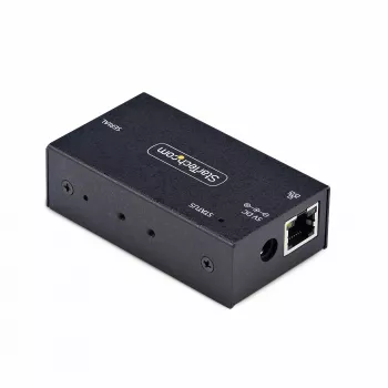 StarTech.com 1-portový sériový na Ethernet adaptér, IP sériový server zariadení pre vzdialené RS232 zariadenia, montáž na stenu/DIN lištu, kovové puzdro, RJ45-LA konvertor na DB9 sériový