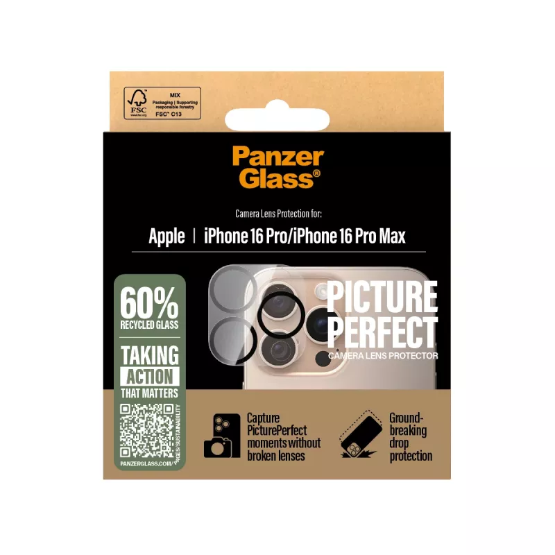 PanzerGlass ® PicturePerfect ochrana kamery a šošoviek iPhone 16 Pro | 16 Pro Max