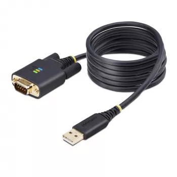 StarTech.com 2m USB na sériový adaptérový kábel, zachovanie COM, vymeniteľné skrutky/matice, USB-A na DB9 RS232, FTDI IC, ESD ochrana, Windows/macOS/Linux
